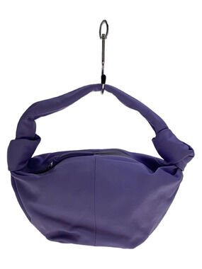 Bottega Veneta Handbag Double Knot Leather Purple Bag